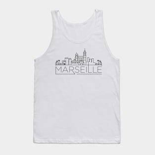 Marseille Minimal Skyline Tank Top